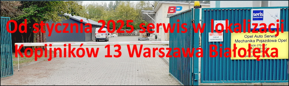 Od sierpnia 2024r. ze wzgldu na szlaban do wjazdu na teren